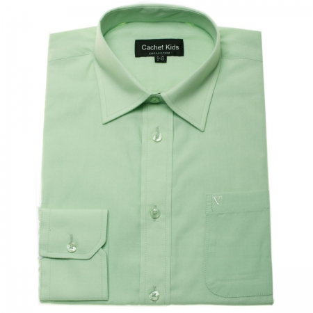 Boys Green Shirt In Light Green