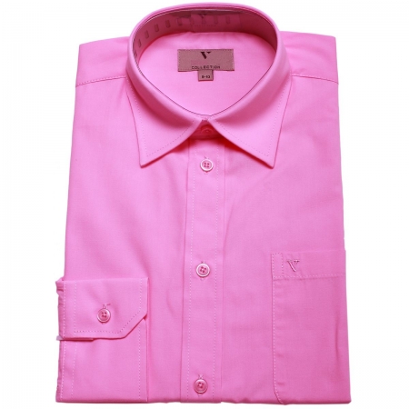 Boys formal dress shirt in light fuchsia