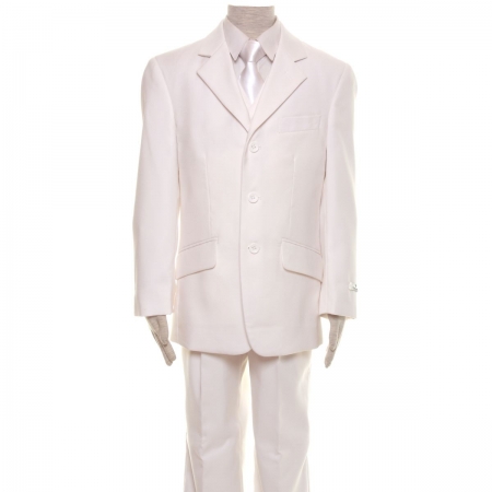 Premium Quality Boys White Suit 3 Piece