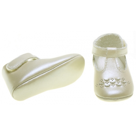 Baby Pearl Ivory Leather Shoes #2