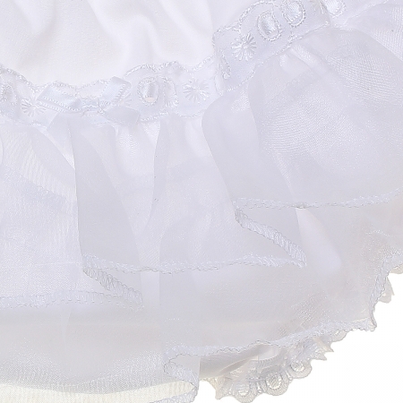 Organza Lace Baby Girls White Frilly Knickers #2