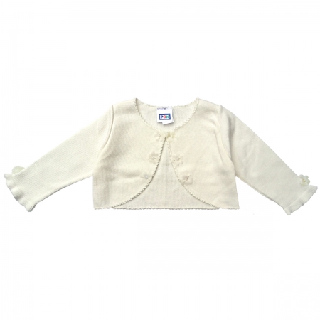 Baby Girls Ivory Flowers Bolero