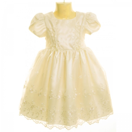 Sale Chloe ivory christening dress with bonnet