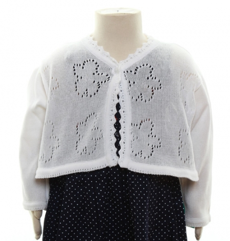 Baby Girls Cardigan With Flower Pattern 100% Cotton #2
