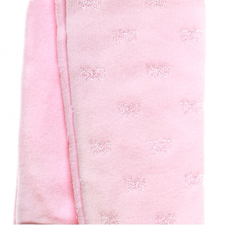 Bow pattern decorated baby girls tights in pink #2