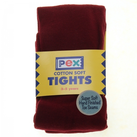 Burgundy Colour Plain Tights from PEX