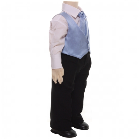 Christening or Wedding Boys Blue Waistcoat Set #2