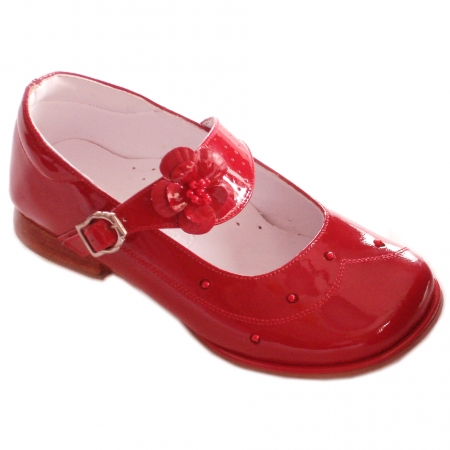 SALE Girls red patent shoes Mary Janes style
