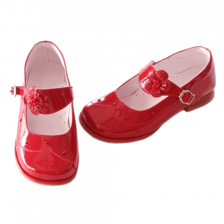 SALE Girls red patent shoes Mary Janes style #2