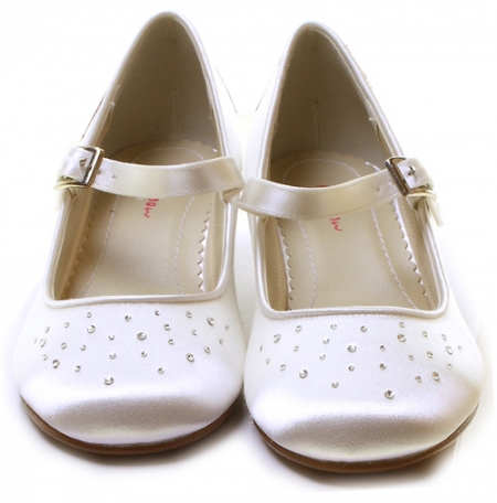 Girls Communion Shoes Decorated By Crystals #2