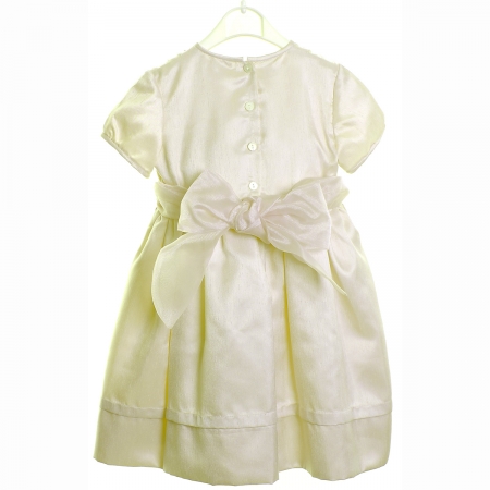 Sarah Louise Beaded Ivory Silk Like Dress #2