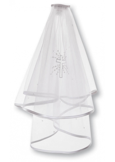First Holy Communion Veil With A Cross From Sarah Louise