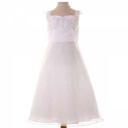 SALE Girls White Ballerina Dress