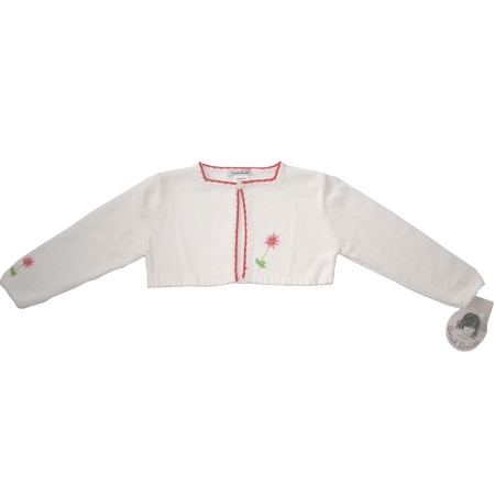 A5168 Sarah Louise girl bolero white