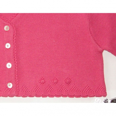 A718 Sarah Louise girl bolero in deep pink #2