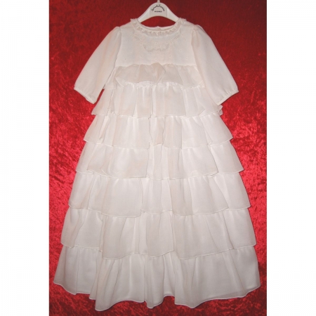 140 Sarah Louise girl white christening gown