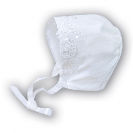 Sarah Louise Baby Girls White Stripes Organza Christening Baptism Gown #3