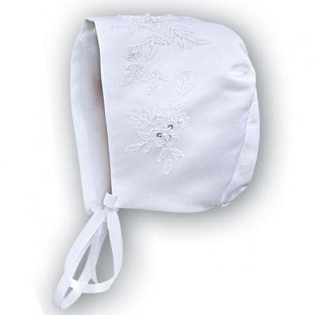 Sarah Louise Baby Girls Organza Overlay Flower Embroidered Christening Baptism Gown #4