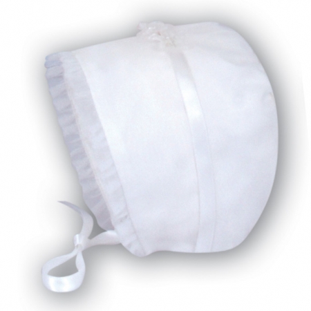 Sarah Louise Baby Girls Satin Stripes Organza Christening Baptism Gown #3