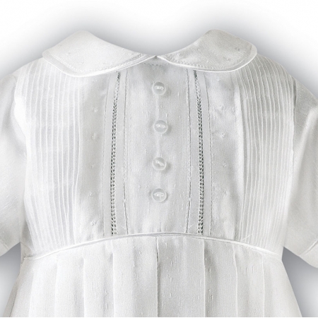Sarah Louise Boys White Christening Outfit Silk Like #2