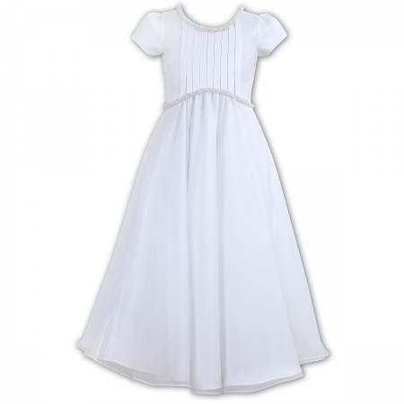 First Holy Communion Dress Front Pleated #2