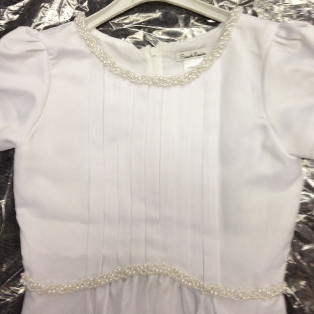 First Holy Communion Dress Front Pleated #3