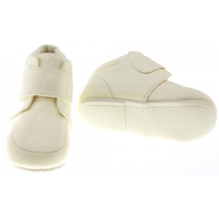 SALE Baby And Toddler Boys Ivory Boots in Patent #2