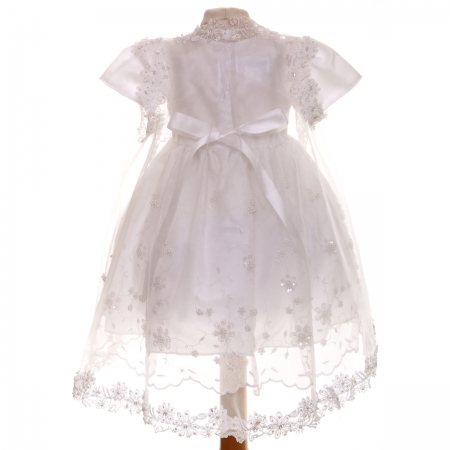 Baby Girls White Christening Dress #2
