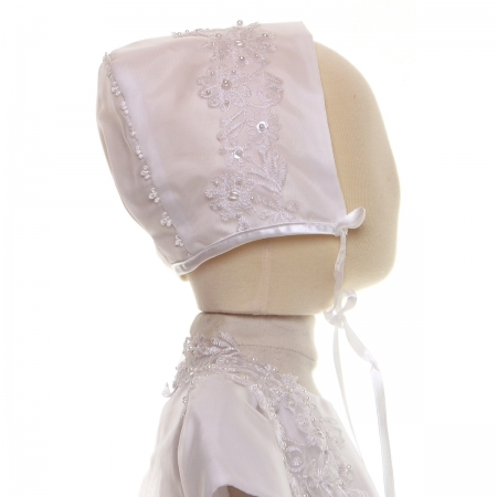 Baby Girls White Christening Dress #5