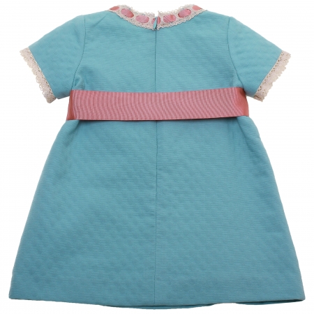 Sales Beautiful Tartaleta Turquoise Green Dress Pink Bow #2