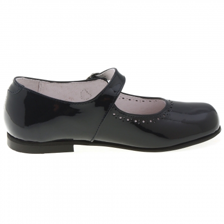 Girls Black Patent Shoes Leather Mary Jane Style #2