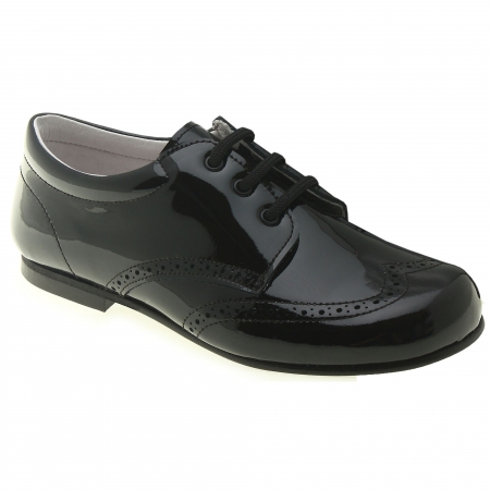 Boys Black Patent Shoes In Patent Leather