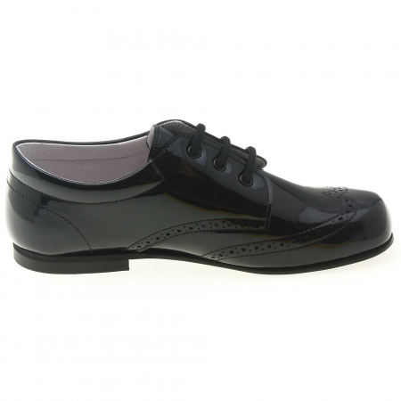 Boys Black Patent Shoes In Patent Leather #2
