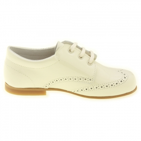Boys Ivory Patent Shoes In Patent Leather #2