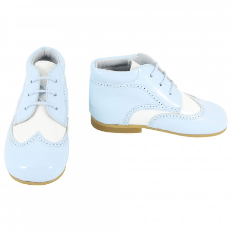 Boys Blue And White Boots Patent Leather Spanish #2