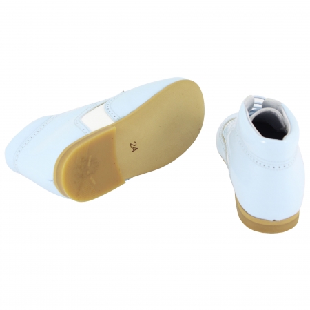 Boys Blue And White Boots Patent Leather Spanish #3