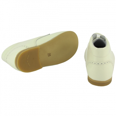 Boys Ivory Boots In Patent Leather #4
