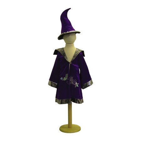Boys Purple Wizard Outfit With Hat #3