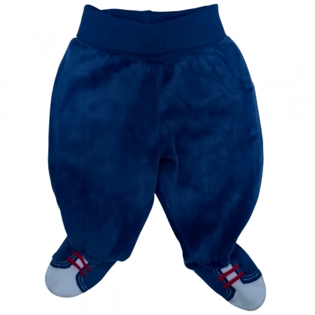 Tutto Piccolo Baby Boys Grey Stripes Top Navy Trousers Set #3